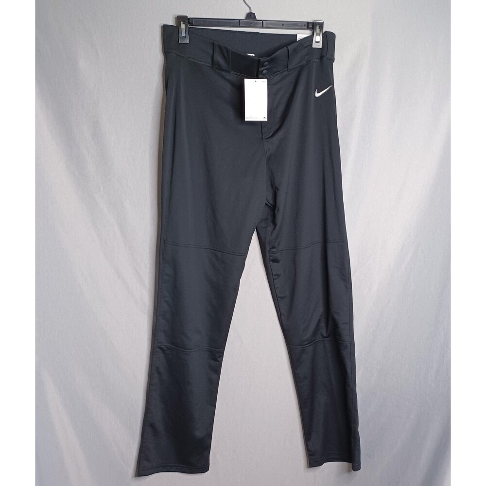 Nike Pro Pants Womens Large Black Slim Fit High Rise Baseball Softball Training